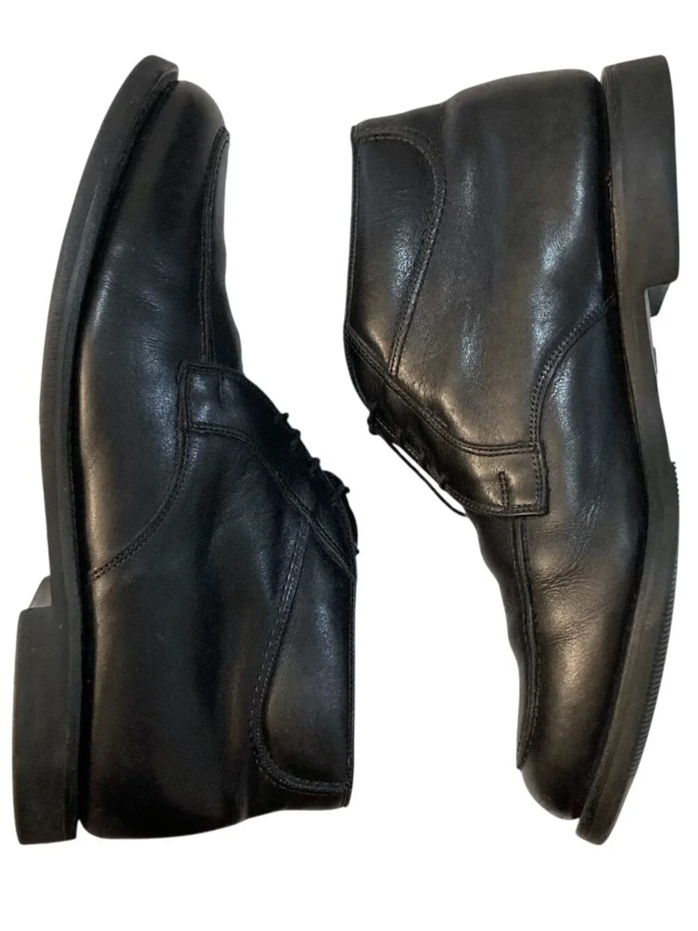 ALLEN EDMONDS Stuart Leather Lace Up Chukka Boots Shoes Black Size 9